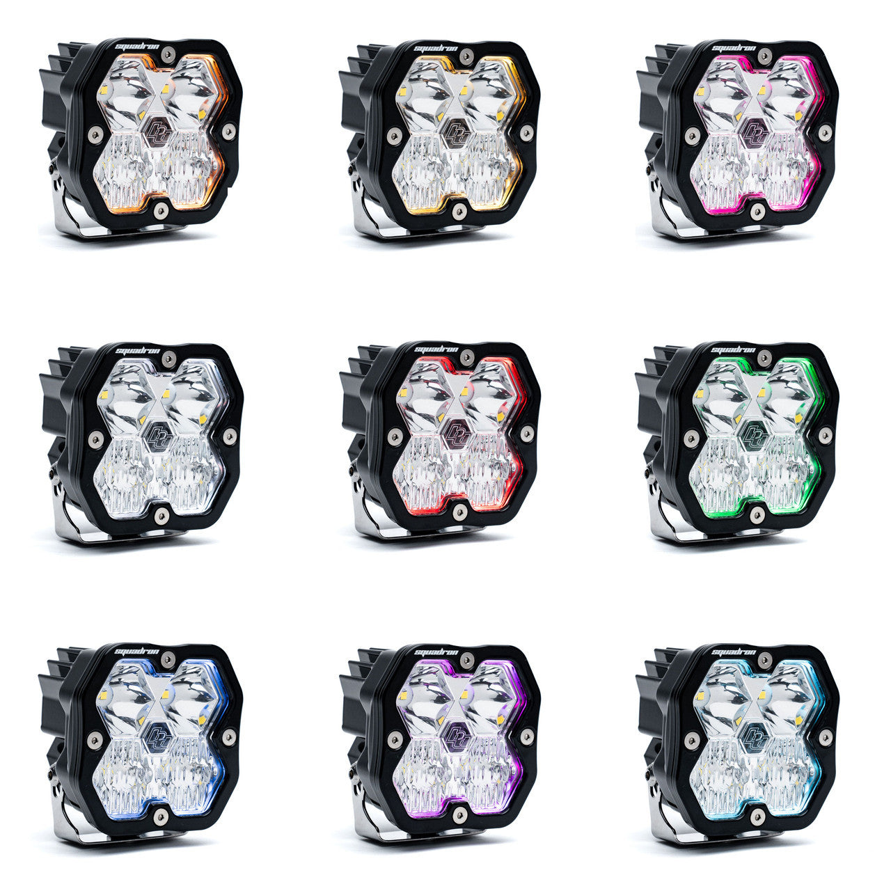 Baja Designs Squadron 2.0 Sport Black LED Auxiliary Light Pod Pair - Universal